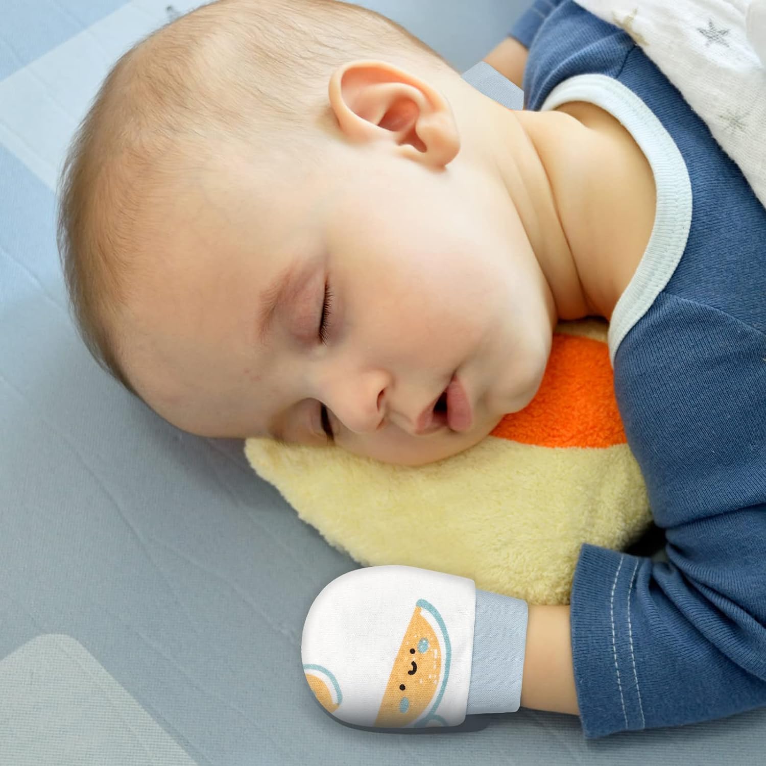 ONESING 6-20 Pairs Baby Mittens Baby Gloves No Scratch 0-6 Months Baby Essentials Mittens for Newborn Baby Boys Girls - Image 5